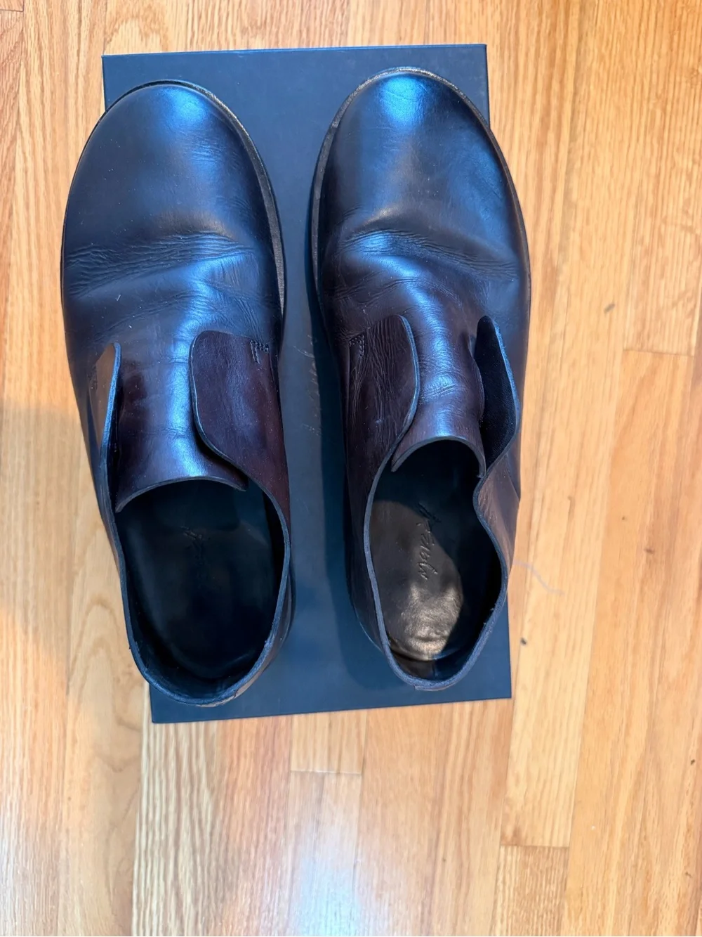 Marsèll Brown Leather Slip-On Shoes Loafers Made in Italy Men’s EU 42 US 9